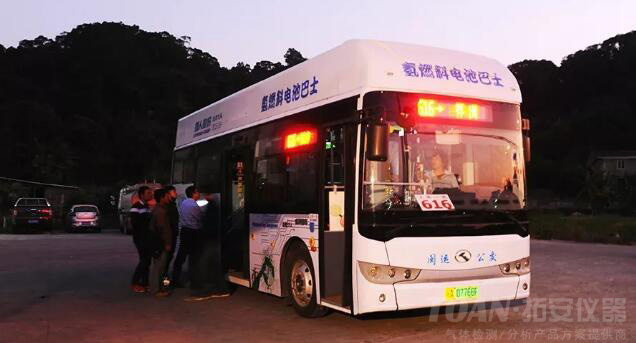 福建首批氢能公交车用上氢气传感器
